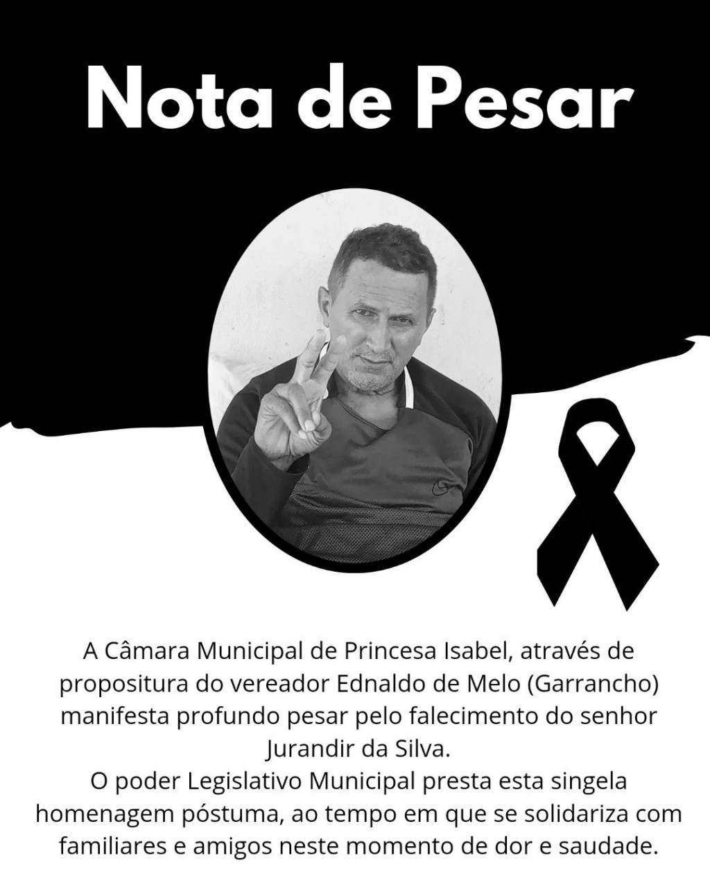 NOTA DE PESAR