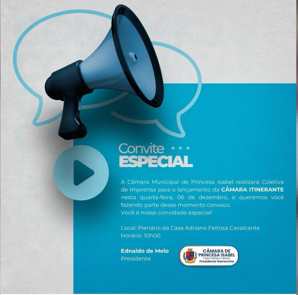 Lançamento da Câmara Itinerante!