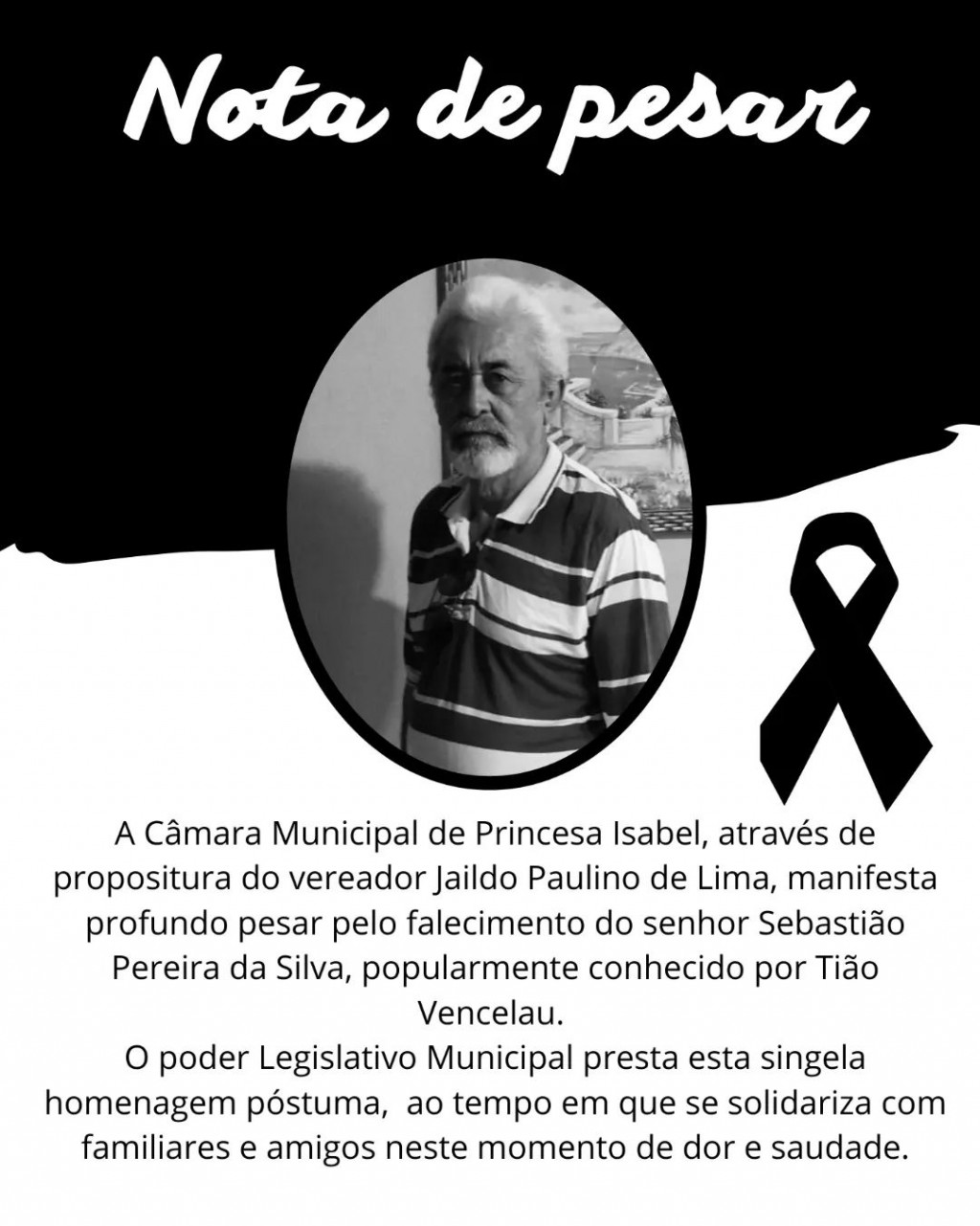 NOTA DE PESAR