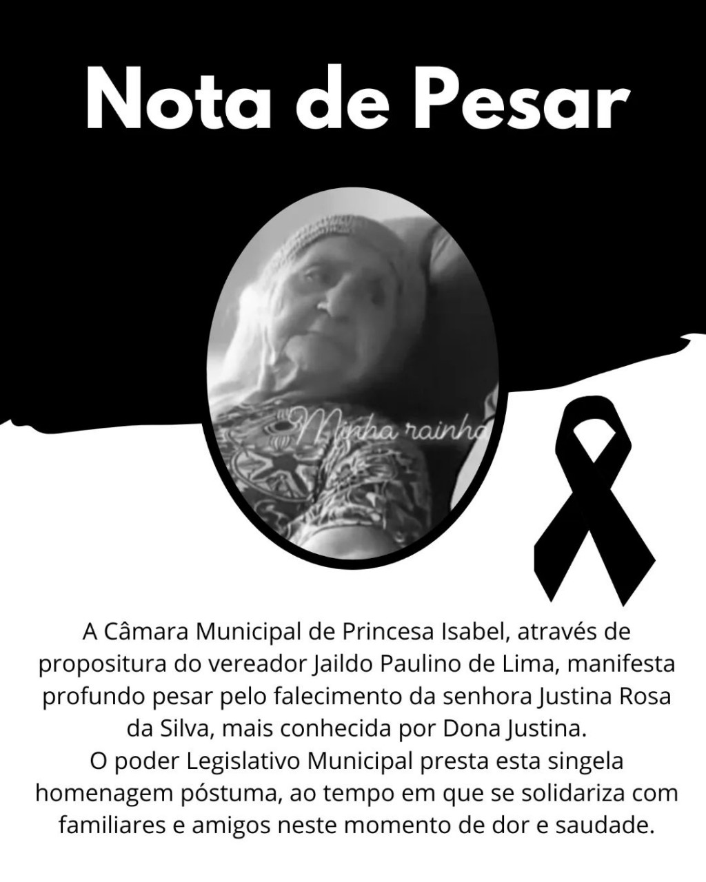 NOTA DE PESAR